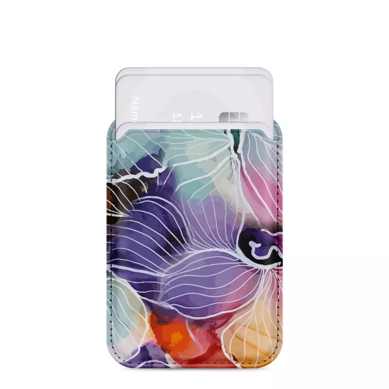 Capa Magsafe MIO Flowers compatível com suporte para cartões