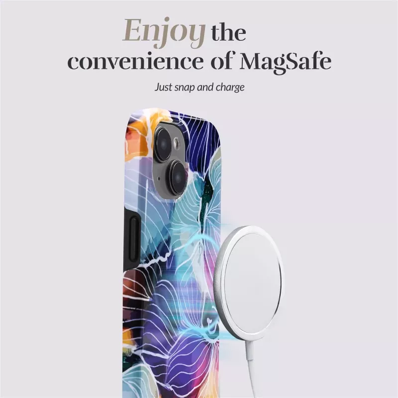 Capa MIO Flowers compatível com Magsafe para iPhone 16 Pro