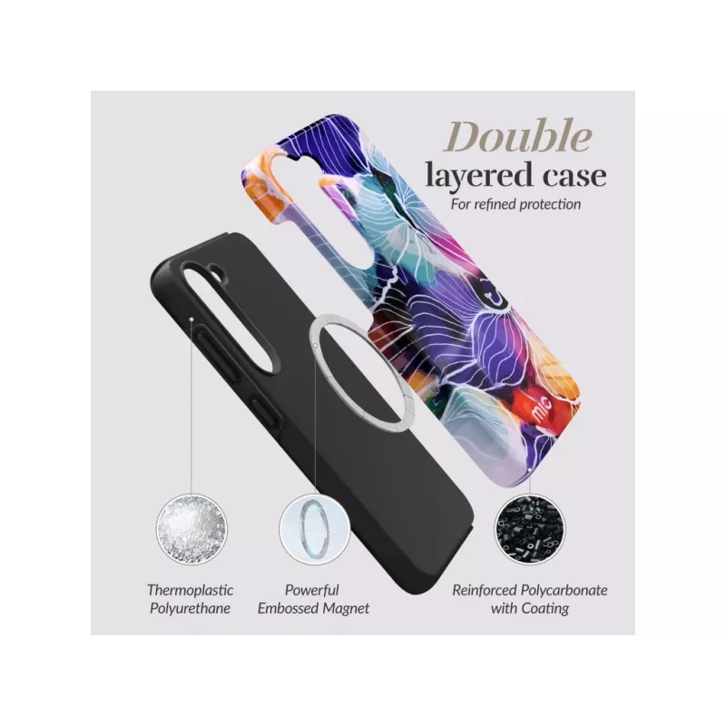 MIO Flowers compatível com MagSafe para Samsung S24 5G