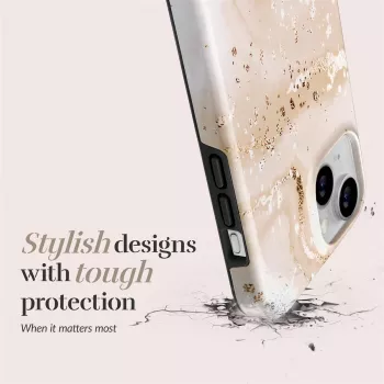 MIO Gold Marble Capa Compatível com MagSafe para iPhone 16 Plus