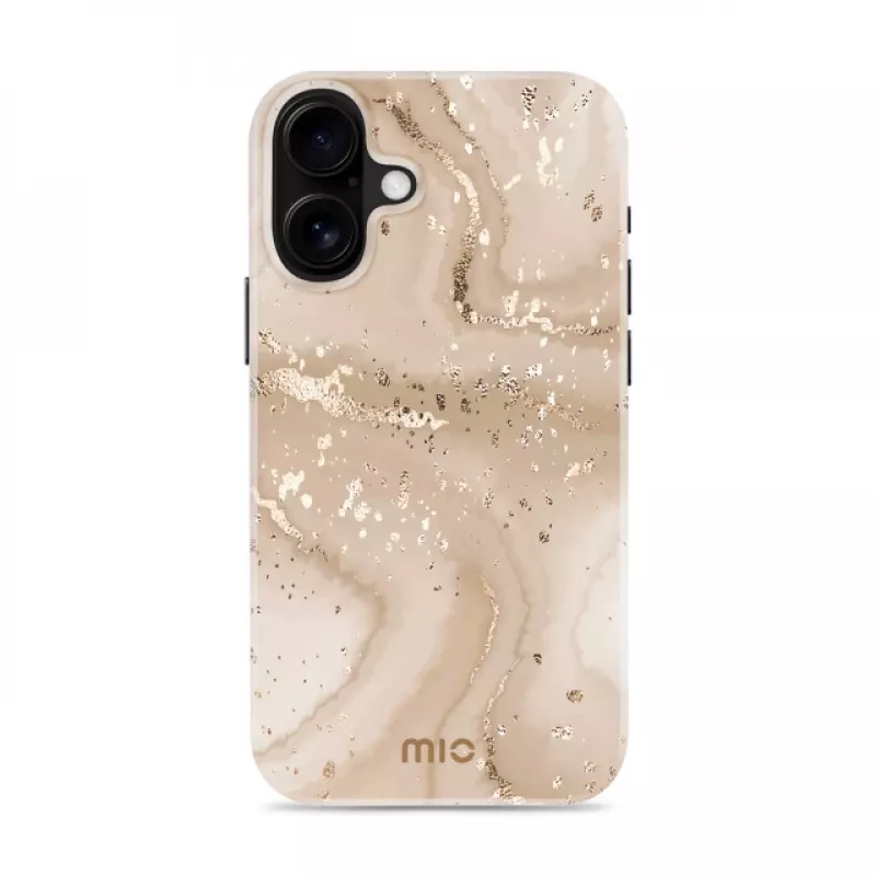 MIO Gold Marble Capa Compatível com MagSafe para iPhone 16 Plus