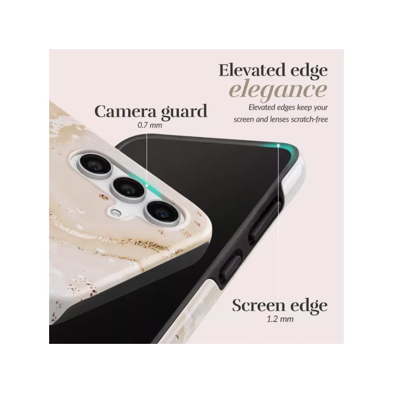 MIO Gold Marble Capa compatível com MagSafe para Samsung S25 Ultra 5G
