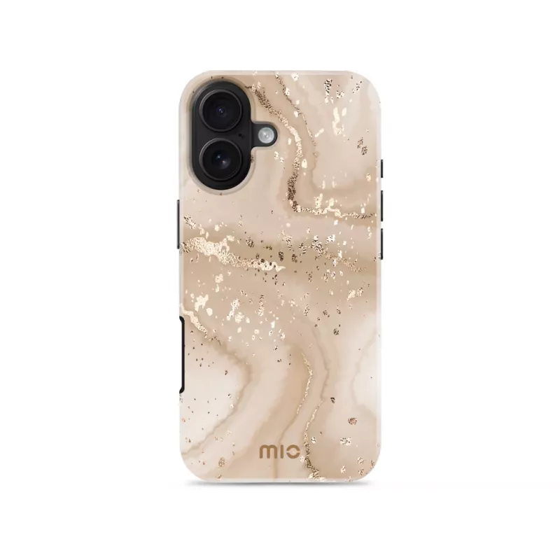 MIO Gold Marble Compatível com MagSafe para iPhone 17
