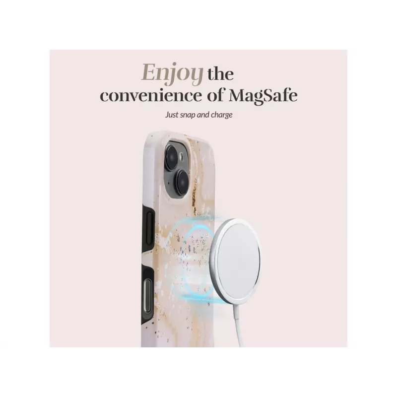 MIO Gold Marble Compatível com MagSafe para iPhone 17