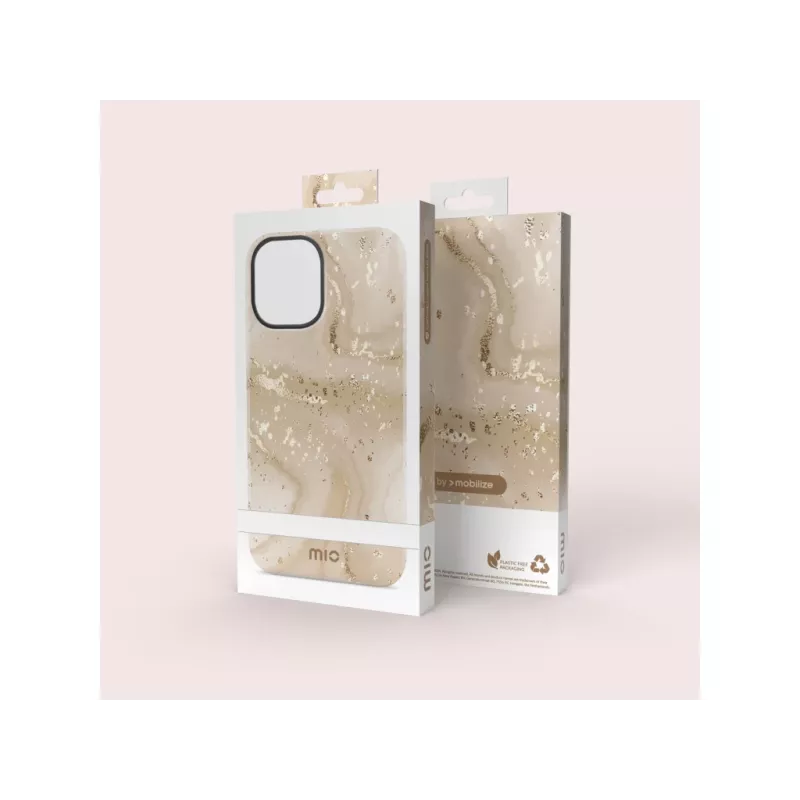 MIO Gold Marble Compatível com MagSafe para iPhone 17