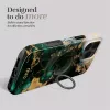 Capa Magsafe MIO Green Marble compatível com suporte de anel