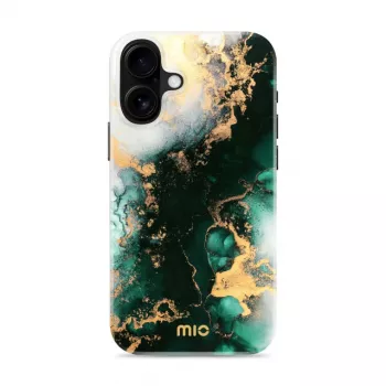 MIO Green Marble capa compatível com MagSafe para iPhone 16 Plus