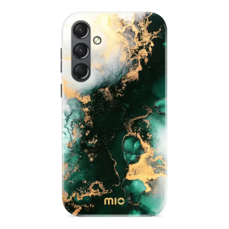 MIO Green Marble Capa compatível com MagSafe para Samsung S24 5G