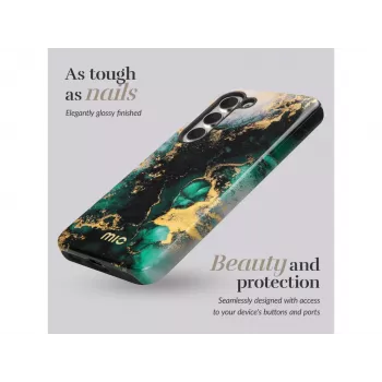 MIO Green Marble Capa Compatível com MagSafe para Samsung S25 Plus 5G