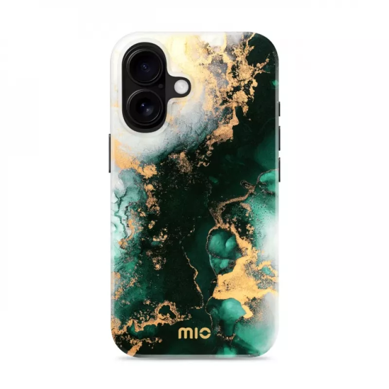 Capa Magsafe MIO Green Marble compatível com iPhone 17
