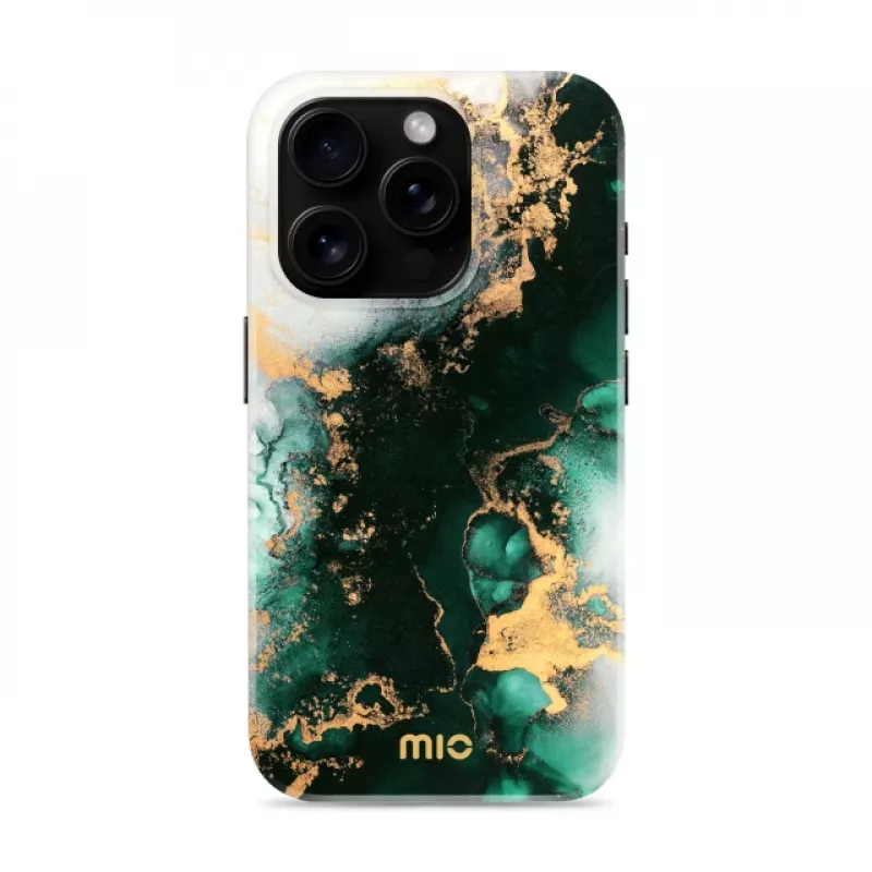 Capa Magsafe MIO Green Marble compatível com iPhone 17 Pro