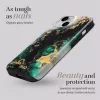Capa Magsafe MIO Green Marble compatível com iPhone 17 Pro