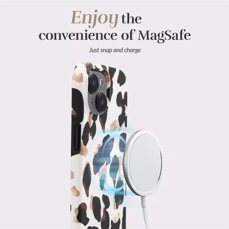 MIO Leopard Capa Compatível com MagSafe para iPhone 16 Plus
