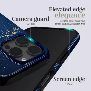 Capa Magsafe MIO Midnight Sparkle compatível com iPhone 16