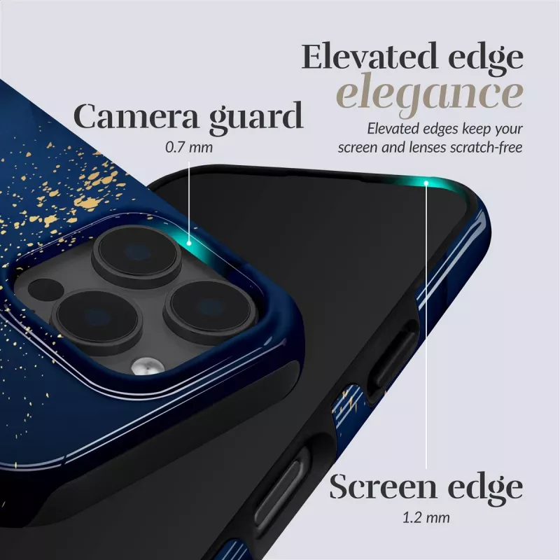 Capa Magsafe MIO Midnight Sparkle compatível com iPhone 16
