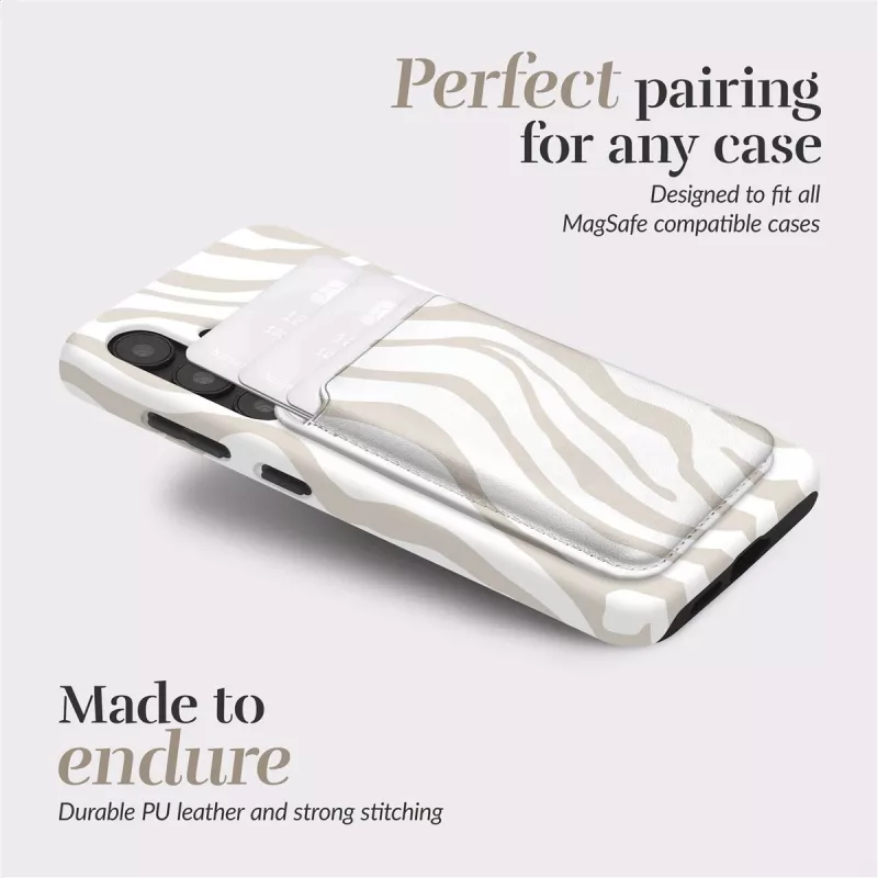 Capa Magsafe MIO Sandy Zebra Compatível com Porta-cartões