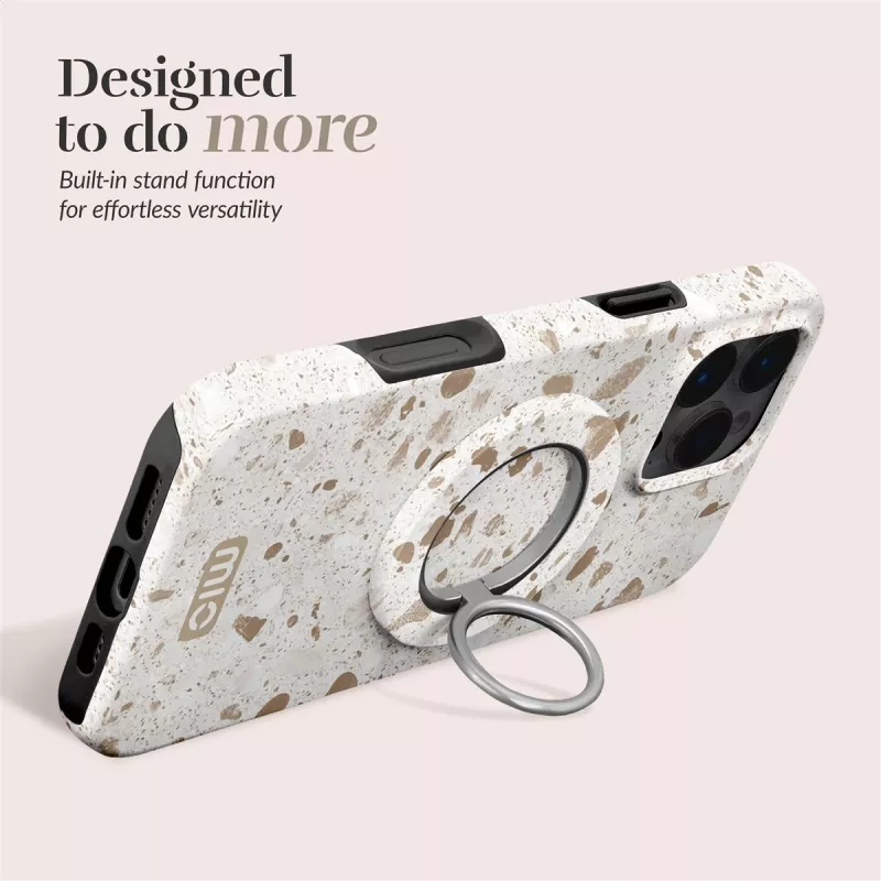 Capa Magsafe MIO Soft Terrazzo Compatível com Suporte de anel