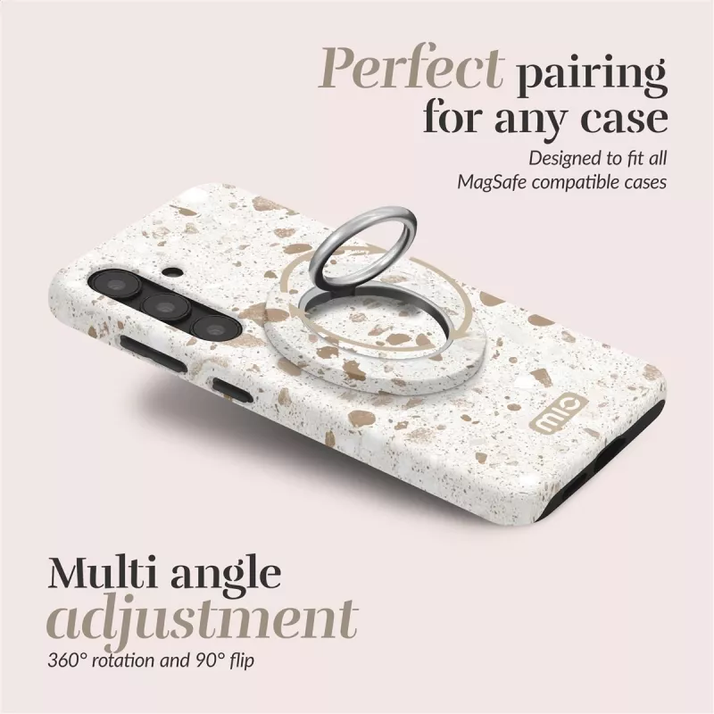 Capa Magsafe MIO Soft Terrazzo Compatível com Suporte de anel