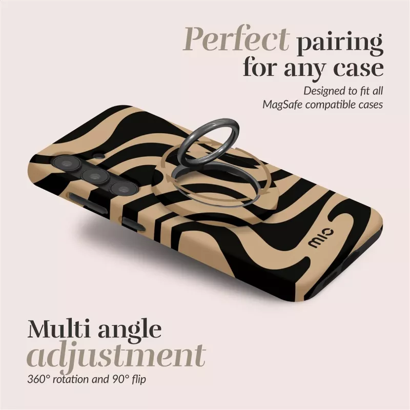 Capa Magsafe MIO Swirl compatível com suporte de anel