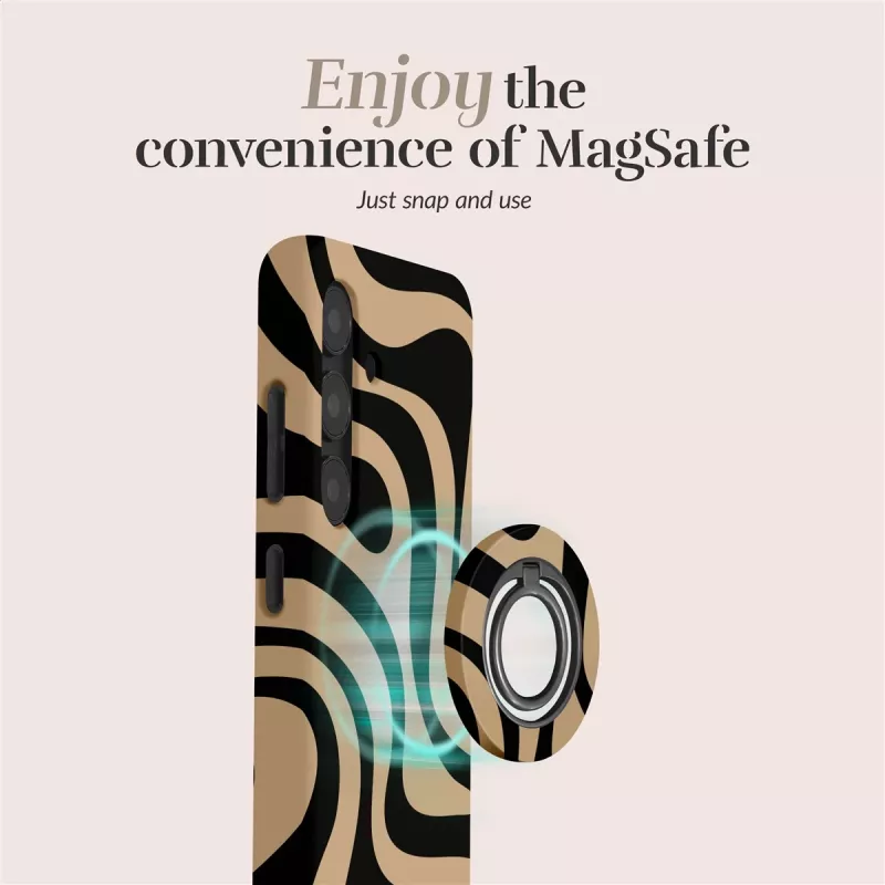 Capa Magsafe MIO Swirl compatível com suporte de anel
