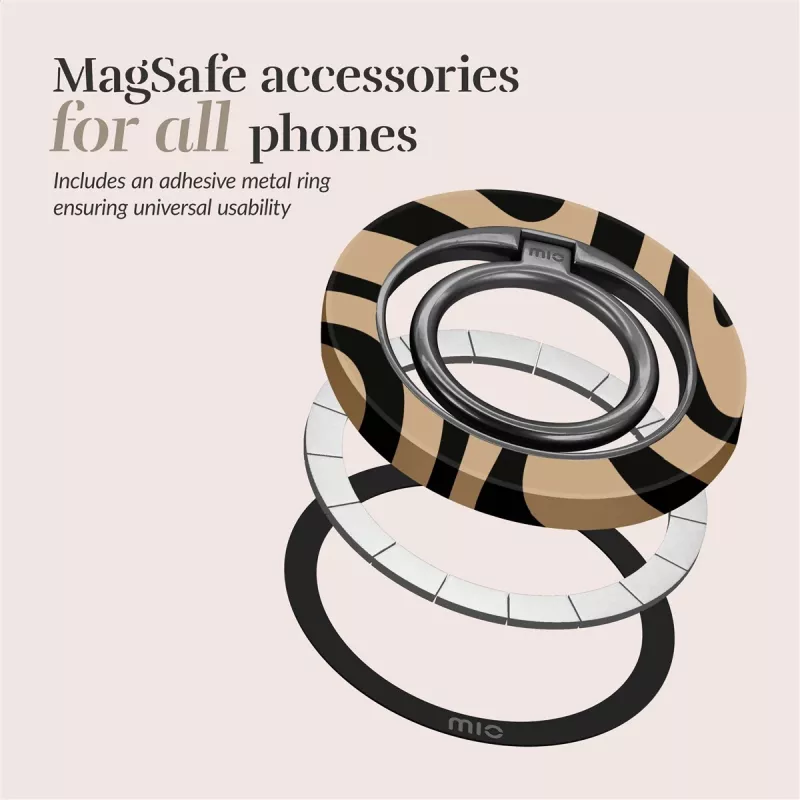 Capa Magsafe MIO Swirl compatível com suporte de anel