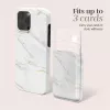Capa MIO White Marble compatível com MagSafe com suporte para cartões