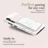 Capa MIO White Marble compatível com MagSafe com suporte para cartões