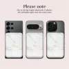 Capa MIO White Marble compatível com MagSafe com suporte para cartões