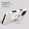 Capa MIO White Roses compatível com MagSafe com suporte para anel
