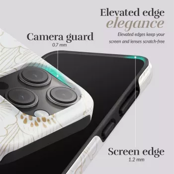 Capa MIO White Roses compatível com MagSafe para iPhone 16 Pro Max