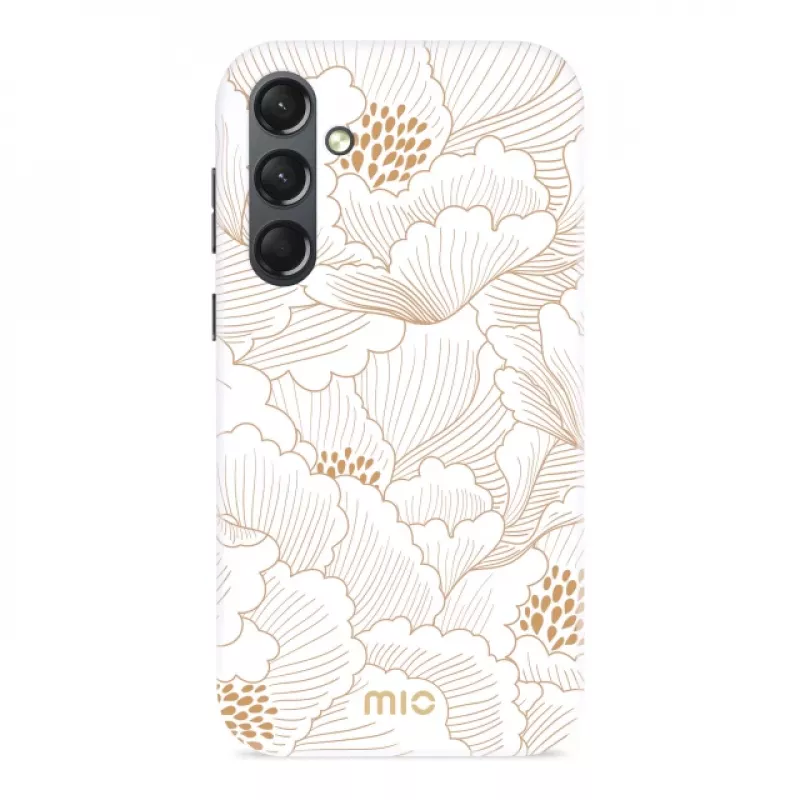 MIO White Roses Magsafe Capa Compatível para Samsung S24 5G