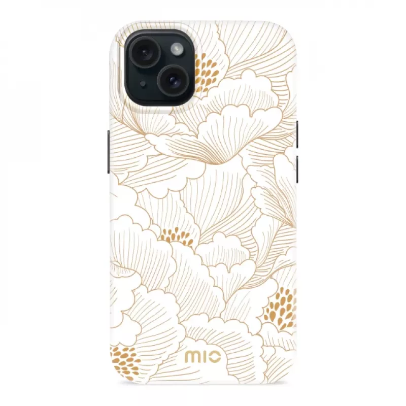 MIO White Roses compatível com MagSafe para iPhone 15 Pro