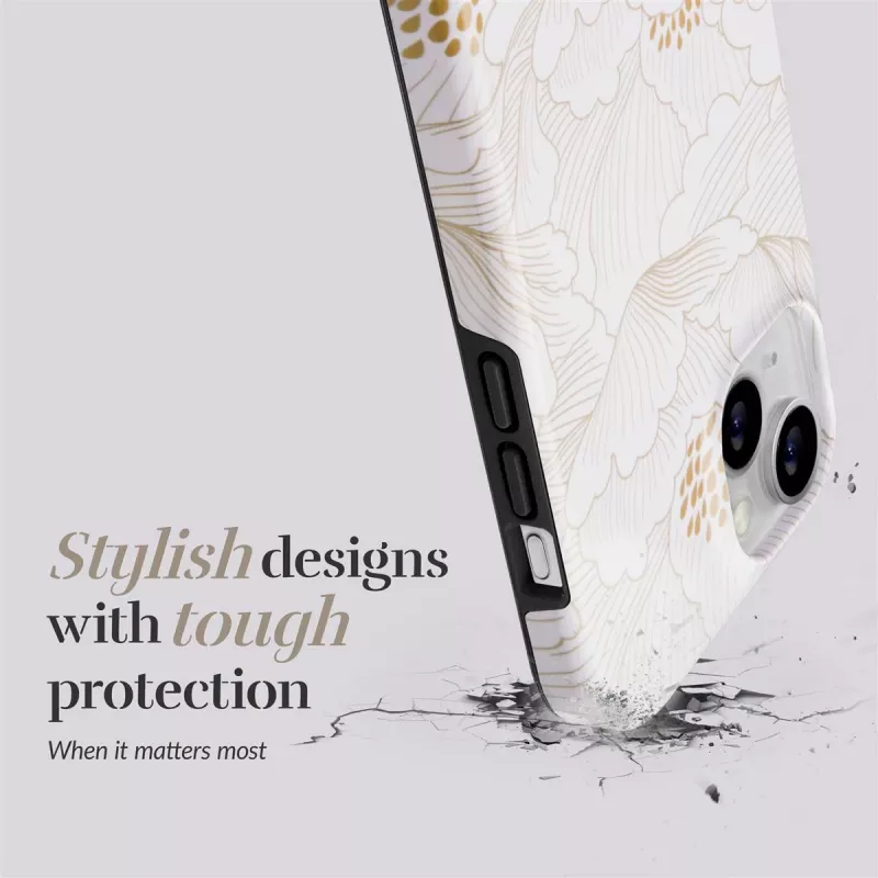 MIO White Roses compatível com MagSafe para iPhone 15 Pro