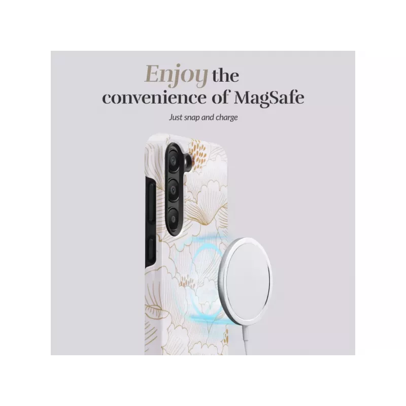 MIO White Roses Magsafe Compatível para Samsung S25 5G