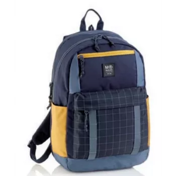 MIQUELRIUS Mochila Amsterdam Recycled com 3 Compartimentos Preta
