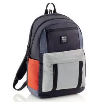 Mochila MIQUELRIUS Triple Amsterdam Recycled 3 compartimentos azul