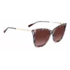 Óculos de sol MISSONI mulher Butterfly MIS0106SX193X - armação de acetato com padrão castanho, lentes degradê castanhas, proteção UV400