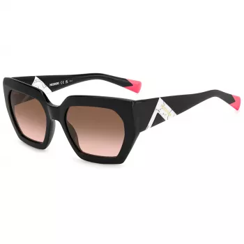 MISSONI Óculos de sol de mulher Butterfly MIS0170S807 - Armação de acetato Havana, lentes degradê castanhas, 55 mm