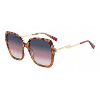 Óculos de sol de mulher Missoni olho de gato MIS0148/S 305 Havana castanho degradê 57mm