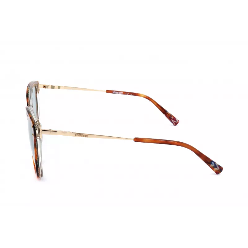 MISSONI óculos de sol para mulher MIS0003S2NL - Havana acetato cat eye com lentes degradê castanhas