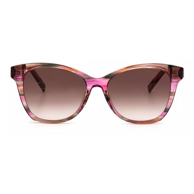 Óculos de sol de mulher MISSONI MIS0007S8CCHA - Havana castanho acetato armação retangular com lentes castanhas degradê