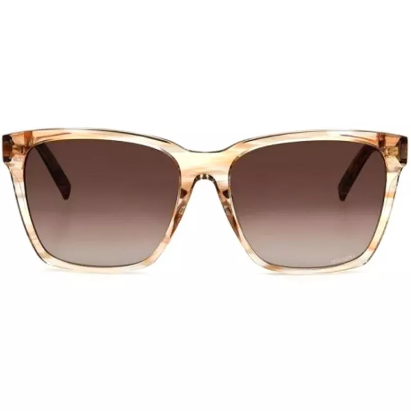 Óculos de sol de mulher MISSONI Mis0008sHR3HA Havana castanho degradê quadrados acetato 56 mm