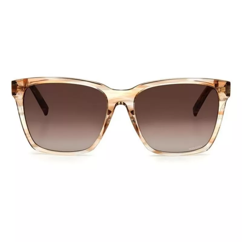 Óculos de sol de mulher MISSONI Mis0008sHR3HA Havana castanho degradê quadrados acetato 56 mm
