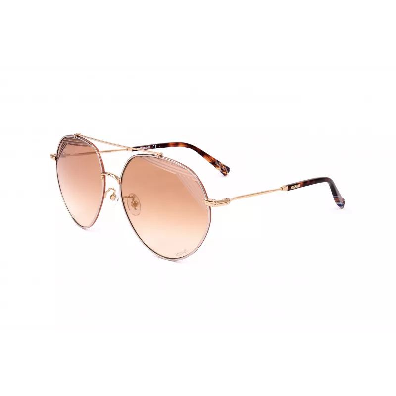 Óculos de sol de mulher MISSONI MIS0015STNG borboleta armação de acetato UV400 lentes cinzentas 60/15/145 mm