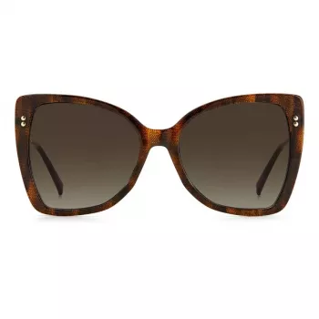 MISSONI óculos de sol para mulher MIS0083S086 - armação borboleta em acetato, lentes degradê castanhas, 58 mm