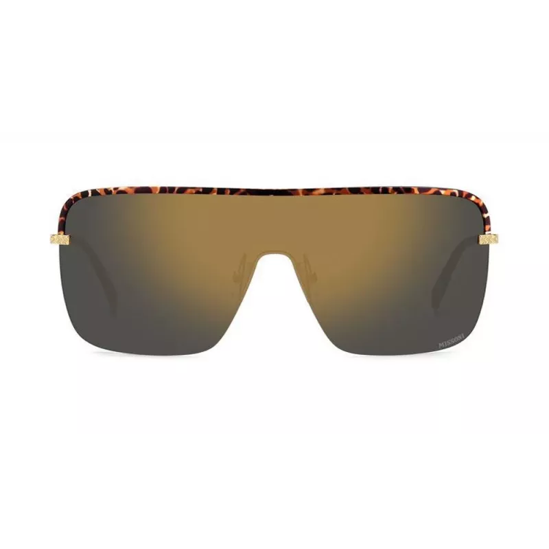 Óculos de sol de mulher MISSONI MIS0139S0NR - armação integral em plástico, proteção UV400, lente 99mm, ponte 00mm, haste 135mm