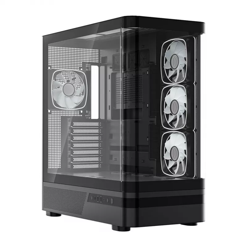 Caixa de PC Midi-Tower MODECOM Volcano AQ100 ARGB - Preto