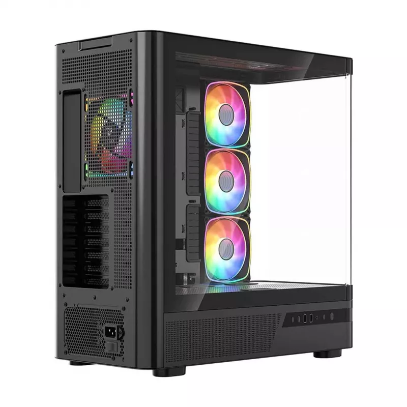 Caixa de PC Midi-Tower MODECOM Volcano AQ100 ARGB - Preto