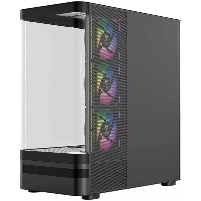 Caixa de PC Midi-Tower MODECOM Volcano AQ100 ARGB - Preto