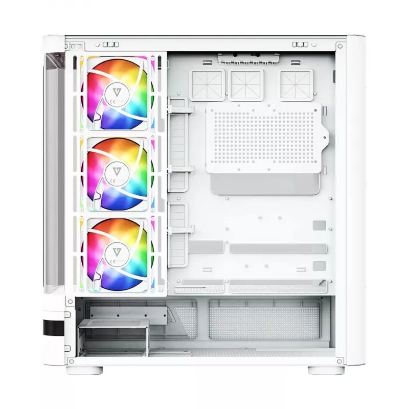 Caixa Midi-Tower MODECOM Volcano AQ100 ARGB branca